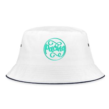Pacing - Bucket Hat - white/navy - Front