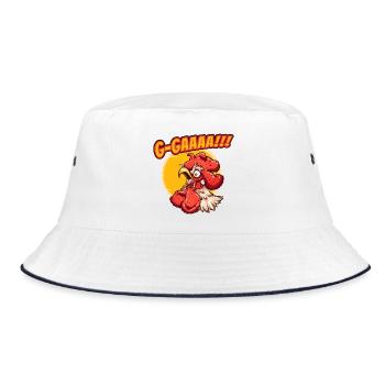 Crazy Screaming G-Gaaaa - Bucket Hat - white/navy - Front