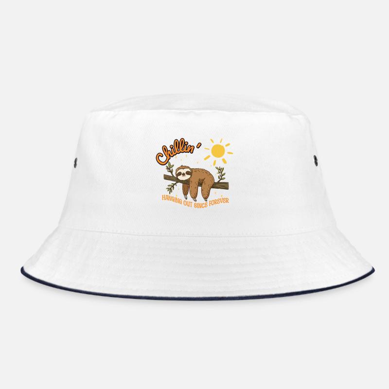 Sloth – Chillin' - Hanging out since forever Bucket Hat