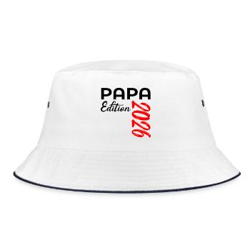 PAPA 2026 BÉBÉ ANNONCE - Bob - blanc/marine - Devant