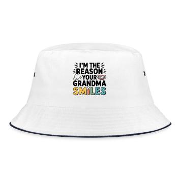 Artikulator für Dentallabor Tech - Bucket Hat - Weiß/Navy - Vorne