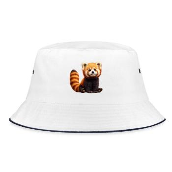Panda Roux Peluche Adorable - Bob - blanc/marine - Devant