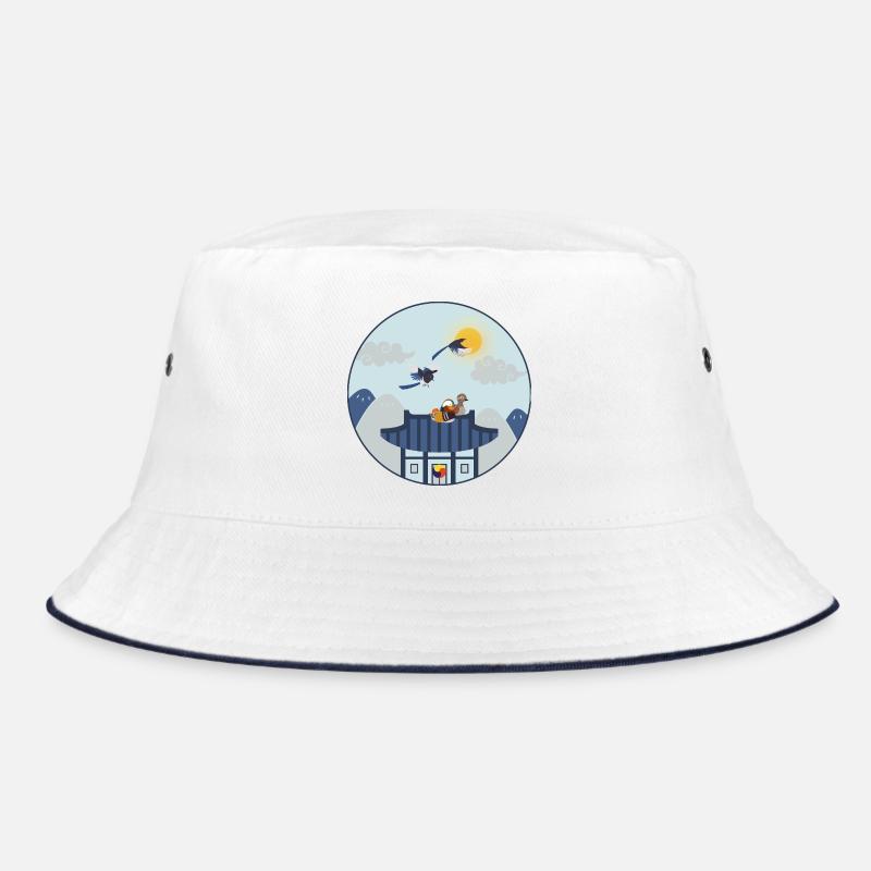Maison coréenne avec des oiseaux – Design traditionnel Bob