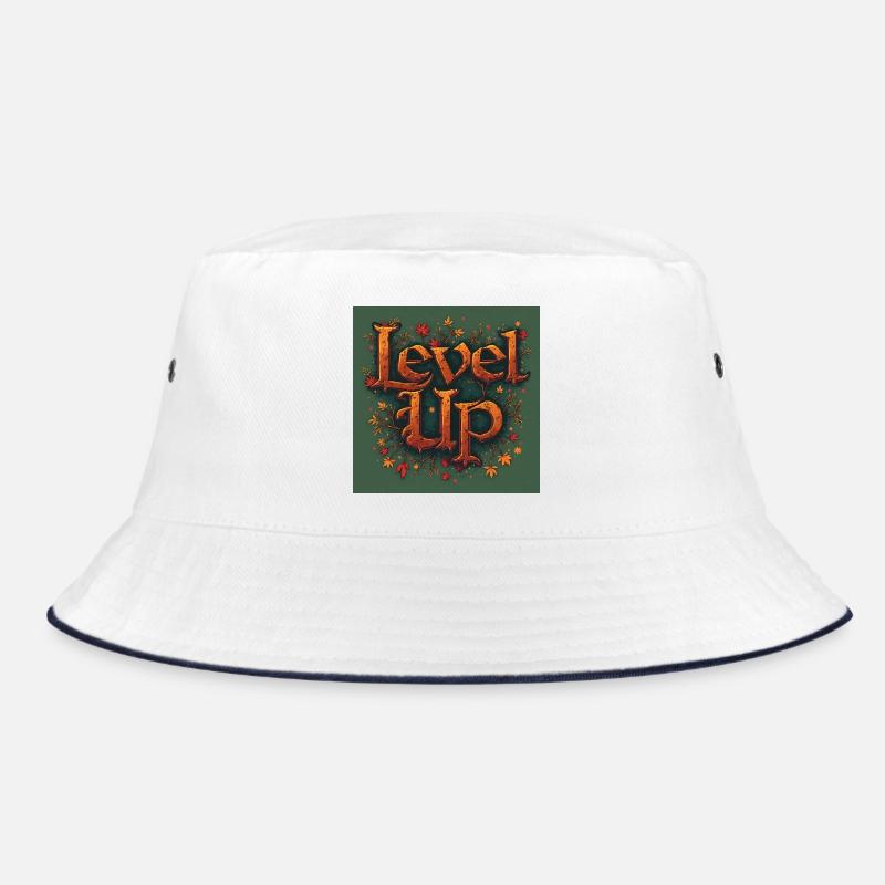 Level Up - Bucket Hat - white/navy