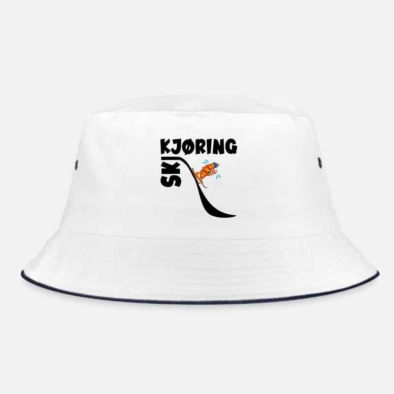 Skiing Croissants Skiing Bucket Hat