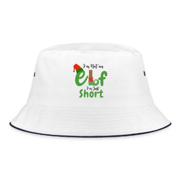 Ich bin kein Elf, ich bin nur klein - Bucket Hat - Weiß/Navy - Vorne