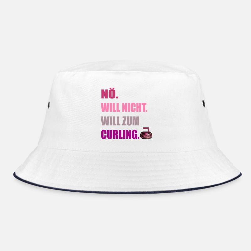 WINTERSPORT CURLING Eisstockschießen Bucket Hat