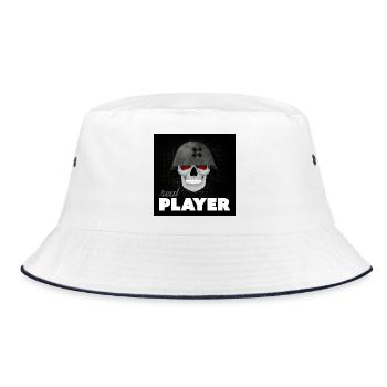 Skull Veteran - Conception de casque de jeu Real Player - Bob - blanc/marine - Devant