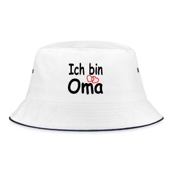 granny - Bucket Hat - white/navy - Front
