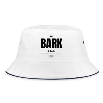 Dog pet furbaby typography design - Bucket Hat - white/navy - Front