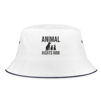 Animal Rights Now Conception typographique - Bob - blanc/marine - Devant