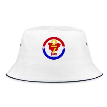Eure Normandy 27 - Bucket Hat - white/navy - Front