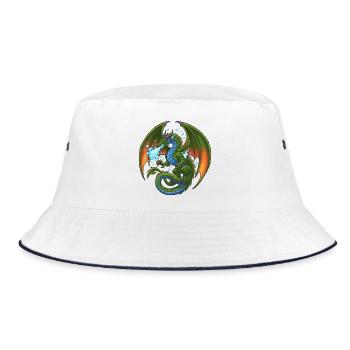 Bleu Vert Dragon Cracheur de Glace - Bob - blanc/marine - Devant