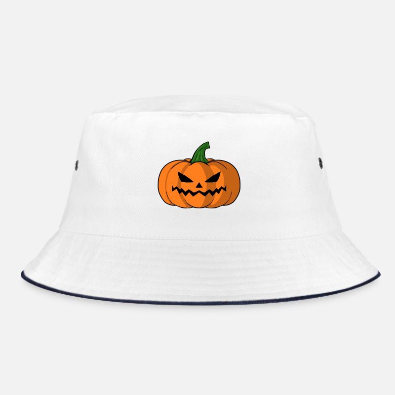 Bold Jack O Lantern Pumpkin Bucket Hat