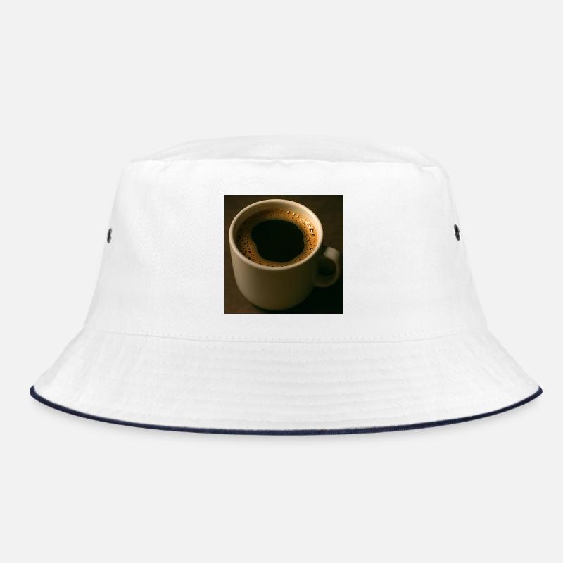 Eine Tasse schwarzer Kaffee Bucket Hat