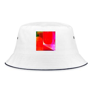 Géométrie du bloc de couleur néon - Bob - blanc/marine - Devant