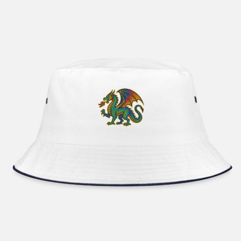 Regenbogen Drachenprint Bucket Hat