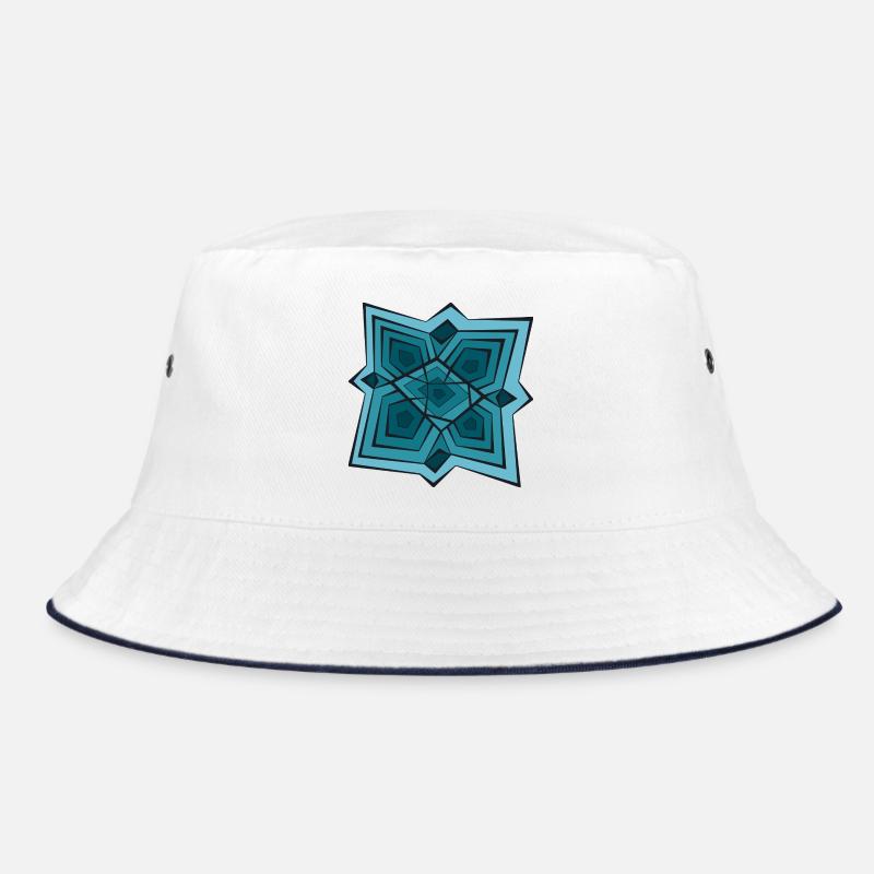Geometrisches Sternenthema Bucket Hat