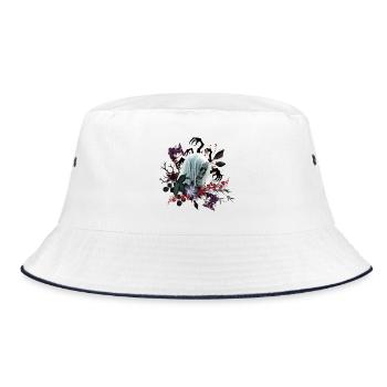 The Cursed Bride - Bucket Hat - white/navy - Front