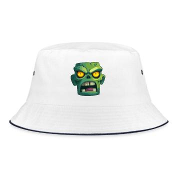 Zombie for Halloween Party - Bucket Hat - white/navy - Front