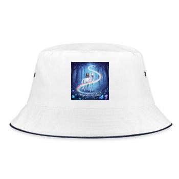 Signpost of Light in the Unicorn Forest - Bucket Hat - white/navy - Front