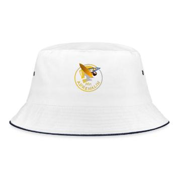 Mr Adrenalin Windsurfing - Bucket Hat - white/navy - Front