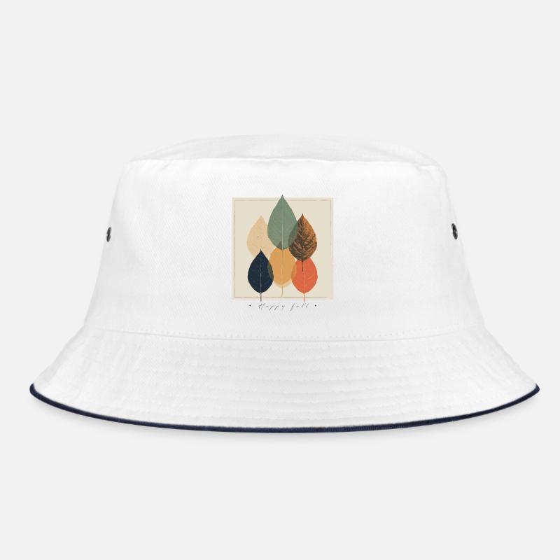 Herbstblatt-Mosaik: Retro-Palette Bucket Hat