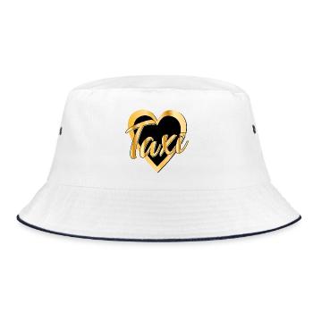 TAXI HEART TAXI DRIVER CAR - Bucket Hat - white/navy - Front