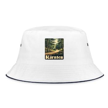 Carinthia Forest Trail - Bucket Hat - white/navy - Front