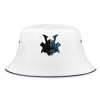 Shamurai helmet - Bucket Hat - white/navy - Front