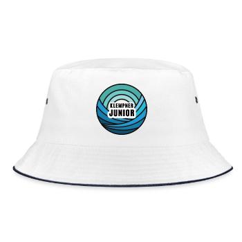 Plumber Junior Child Trainee Offspring Successor - Bucket Hat - white/navy - Front