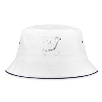 Music of Love - Bucket Hat - white/navy - Front