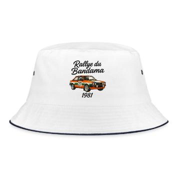 Bandama Rallye 1981 - Bucket Hat - Weiß/Navy - Vorne