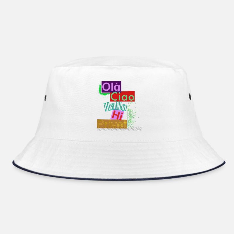 Variété de langues Conception de salutation colorée Bob