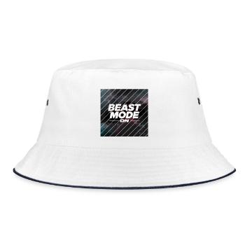 Beast Mod... One - Bucket Hat - white/navy - Front