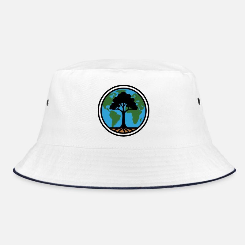 World tree with roots above earth Bucket Hat