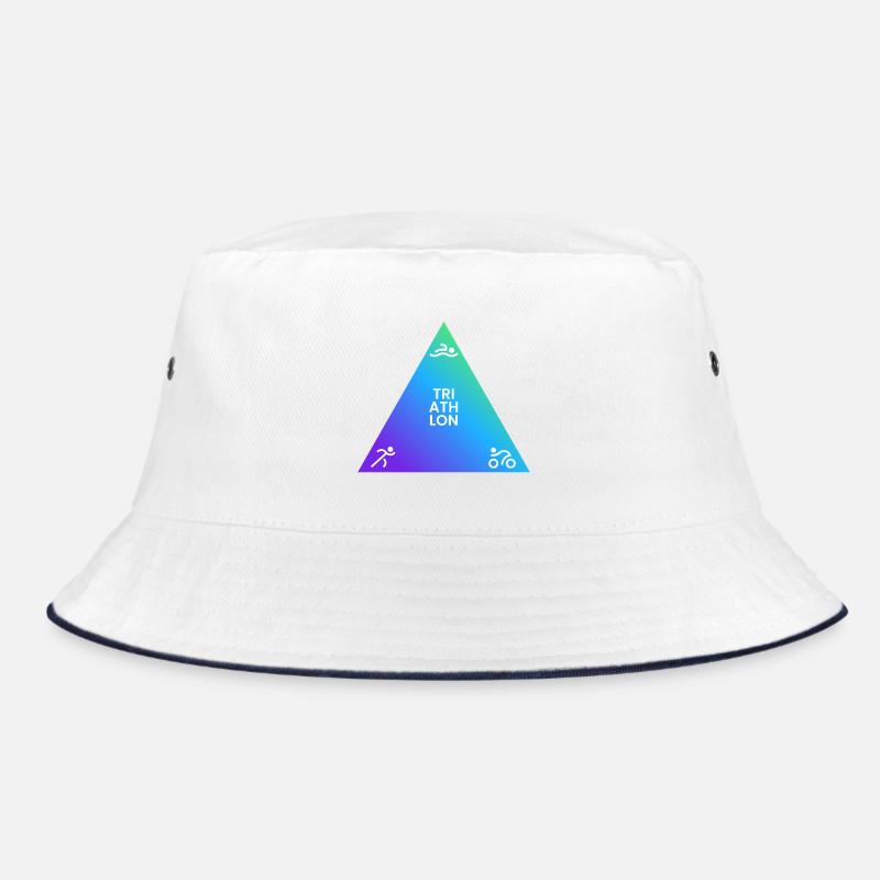 Triathlon Dreieck Gradient Logo Bucket Hat