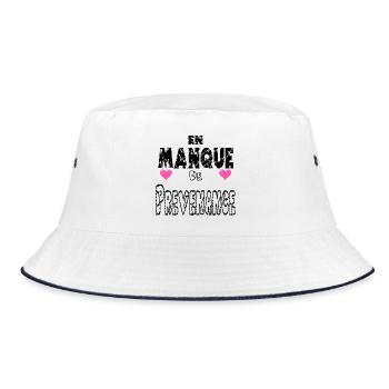 Lacking Thoughtfulness - Bucket Hat - white/navy - Front
