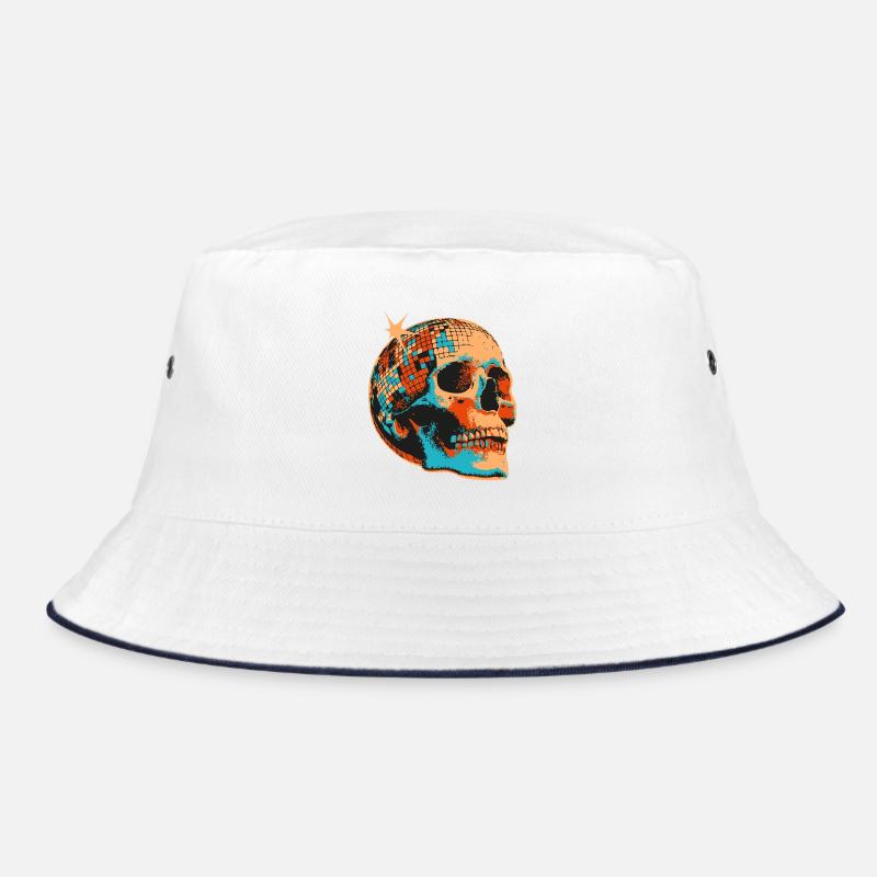 Disco Skull Mosaic Bucket Hat