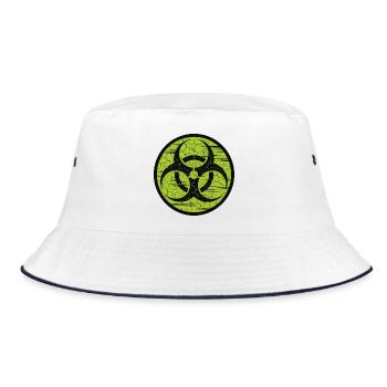 Underground biohazard - Contamination Zombie - Bucket Hat - white/navy - Front