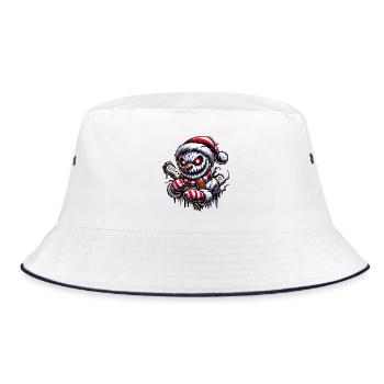 Killer Snowman – Eisige Rache - Bucket Hat - Weiß/Navy - Vorne