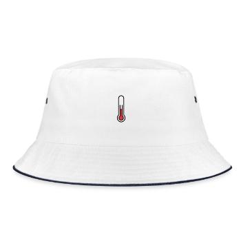 Fever Thermometer | Medicine & Health Icon - Bucket Hat - white/navy - Front