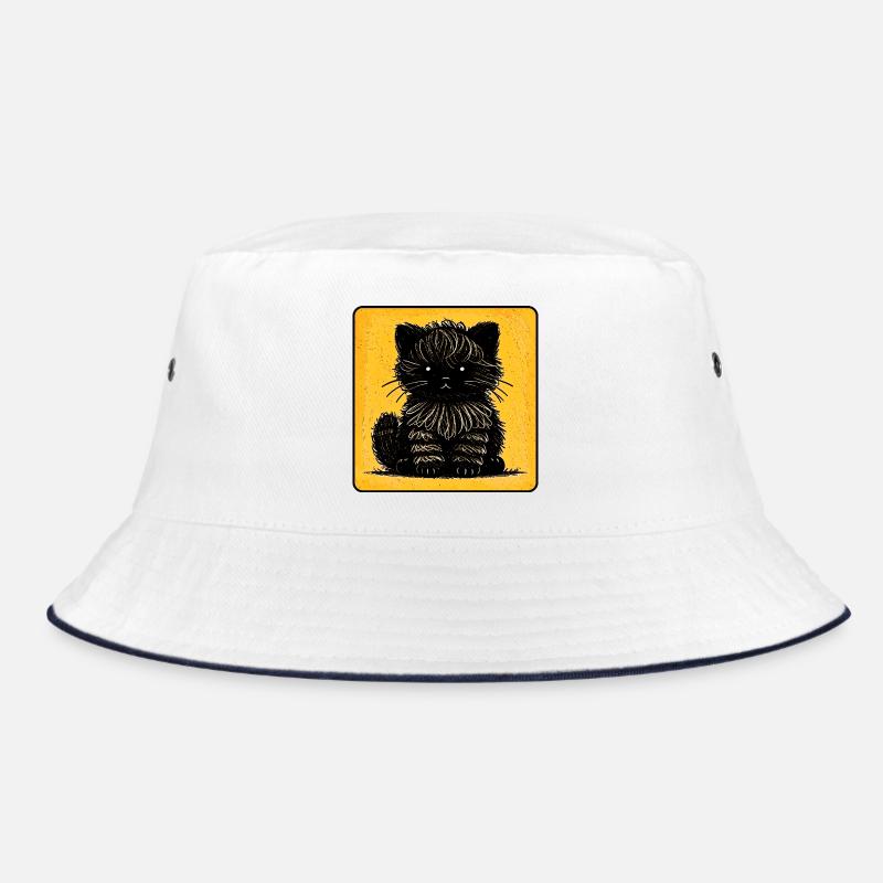 Fuzzy Cat (Yellow) Bucket Hat