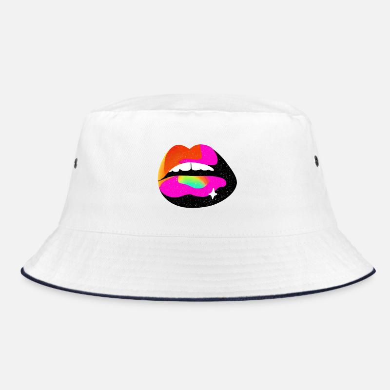 Rainbow Lip Pop Art Bucket Hat