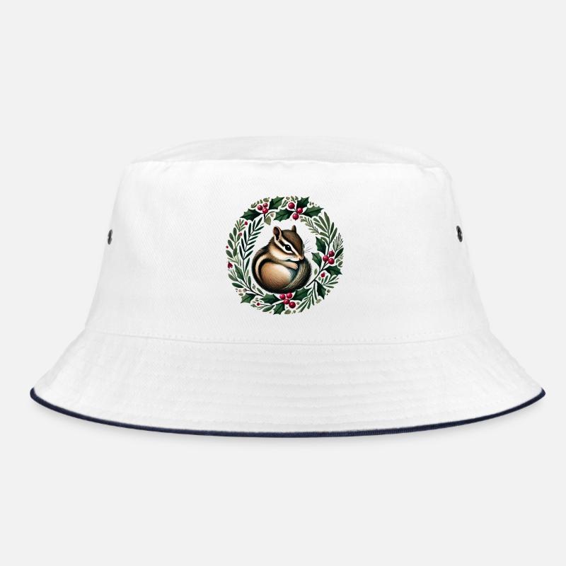 Stechpalmenkranz Eichhörnchen Charm Bucket Hat