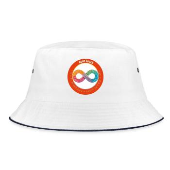 Agile Coach: Outcome vs Output - Bucket Hat - white/navy - Front