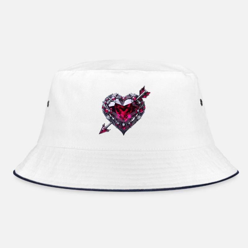 Ruby heart Bucket Hat
