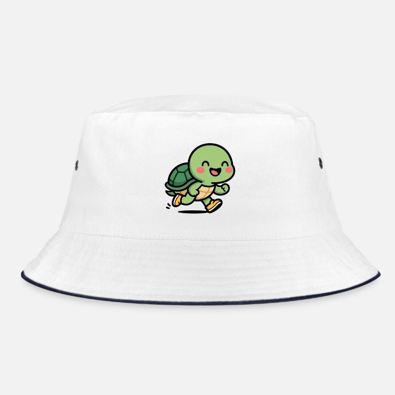 Turtle-runner smile Bucket Hat