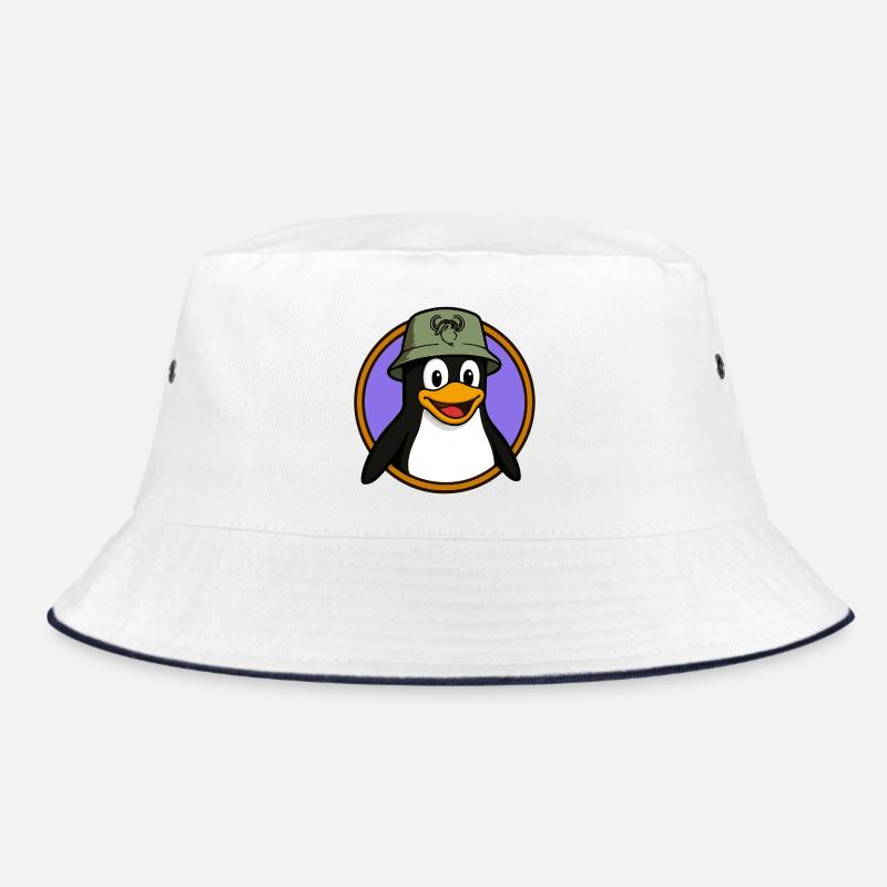 Tux Linux + GNU Hat Bucket Hat