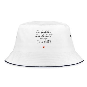 SCHWANGERSCHAFT VERKÜNDEN BABY - Bucket Hat - Weiß/Navy - Vorne